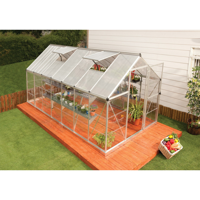 Serre Polycarbonate Hybride 7,6 m² – Culture Facile | CANOPIA