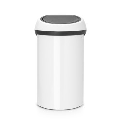 Poubelle Touch Bin blanche 60L – Design & Pratique | BRABANTIA