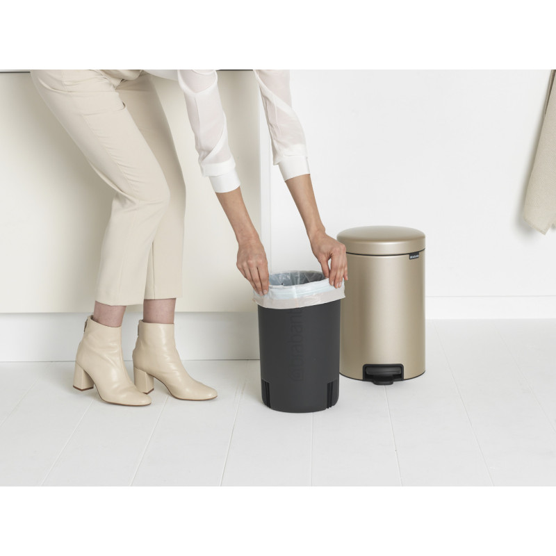 Poubelle NewIcon Or 12L – Design & Pratique | BRABANTIA