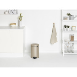 Poubelle NewIcon Or 12L – Design & Pratique | BRABANTIA