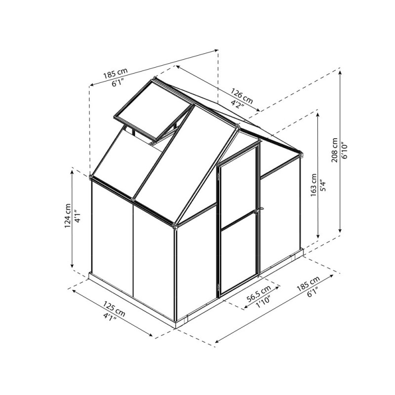 Serre Mythos Verte 2,2 m² – Culture Facile | CANOPIA