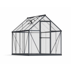 Serre polycarbonate Mythos grise 4,4 m² – Culture facile | CANOPIA