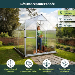 Serre Polycarbonate Mythos Grise 5,4 m² – Culture Facile | CANOPIA