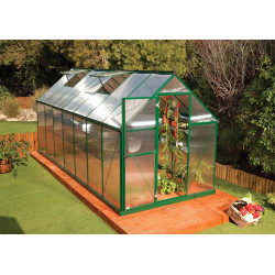 Serre polycarbonate Mythos verte 7,6 m² – Culture facile | CANOPIA