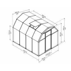 Serre polycarbonate Eco Grow 4,3 m² – Culture Facile | CANOPIA