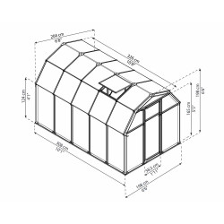 Serre polycarbonate Eco Grow 5,5 m² – Culture Facile | CANOPIA
