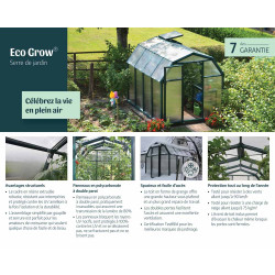 Serre polycarbonate Eco Grow 5,5 m² – Culture Facile | CANOPIA