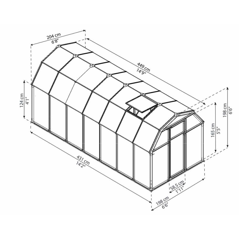 Serre Eco Grow 7,7 m² – Culture Facile | CANOPIA
