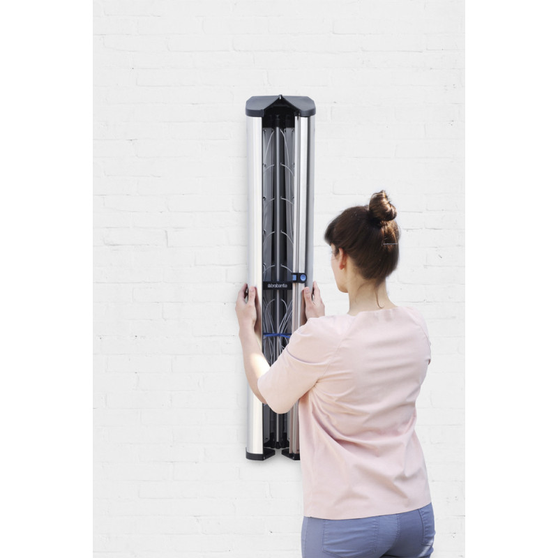 Séchoir Mural Pliable 4,5m – Gain de Place | BRABANTIA