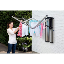 Séchoir Mural Pliable 4,5m – Gain de Place | BRABANTIA
