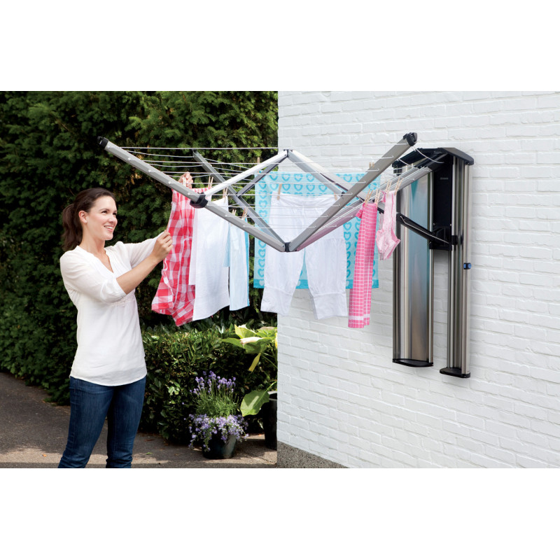 Séchoir Mural Pliable 4,5m – Gain de Place | BRABANTIA