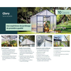 Serre en polycarbonate Glory grise 4