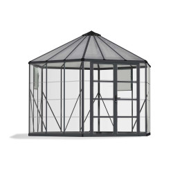 Serre en polycarbonate Oasis grise 8