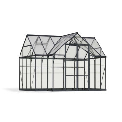 Orangerie en polycarbonate Victory gris foncé 10