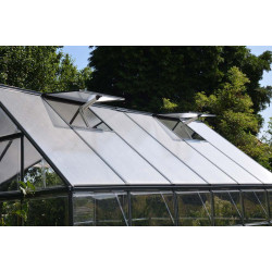 Orangerie en polycarbonate Victory gris foncé 10