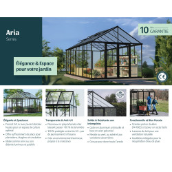 Serre en polycarbonate Aria noire 17