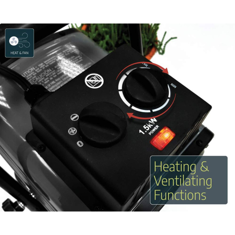 Chauffage à ventilateur pour serre 2400 W CANOPIA