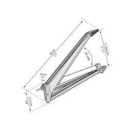 Lève-vitre automatique pour lucarne de serre CANOPIA