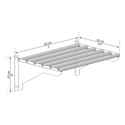 Etagère pour charge lourde pour serre CANOPIA