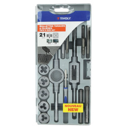 Set de tarauds et filières 21 pièces TIVOLY
