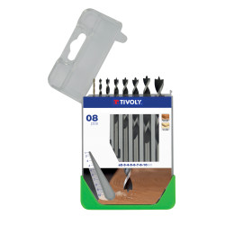 Set de forets gradués pour bois Ø 2 - 10 mm 8 pièces TIVOLY