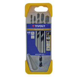 Set de forets gradués pour béton Ø 4 - 10 mm 5 pièces TIVOLY