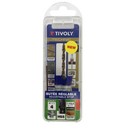 Foret fraiseur pour bois et métal Ø 4 mm TIVOLY