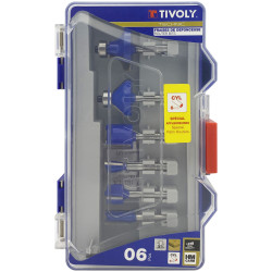 Set de fraises pour défonceuse Ø 6 mm 6 pièces TIVOLY