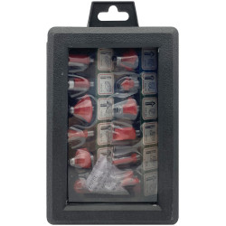 Set de fraises pour défonceuse Ø 8 mm 12 pièces TIVOLY