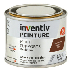 Peinture multi-supports brun normand satiné 0