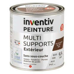 Peinture multi-supports brun normand satiné 0
