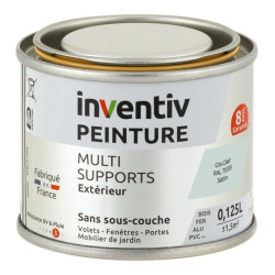 Peinture multi-supports gris clair satiné 0