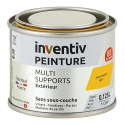 Peinture multi-supports jaune intense satiné 0