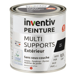 Peinture multi-supports noir satiné 0