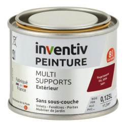 Peinture multi-supports rouge basque satiné 0