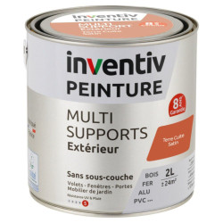 Peinture multi-supports terre cuite satiné 2 L INVENTIV