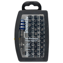 Set d'embouts de vissage Torsion 32 pièces INVENTIV