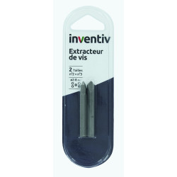 Extracteur de vis endommagées Ø 2 - 8 mm 2 pièces INVENTIV