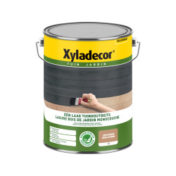 Lasure pour bois de jardin monocouche brun automne 5 L XYLADECOR