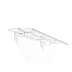 Marquise de porte Bordeaux blanche 223