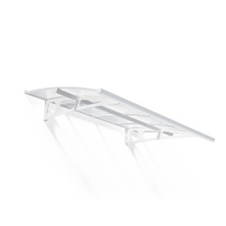 Marquise de porte Bordeaux blanche 223