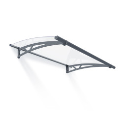 Marquise de porte Altair gris foncé 150