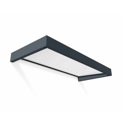 Marquise de porte Sophia gris foncé 215 x 95 cm CANOPIA