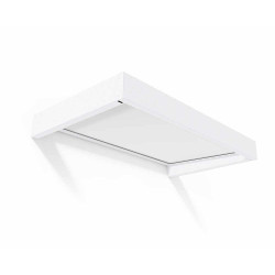 Marquise de porte Sophia blanche 160 x 95 cm CANOPIA