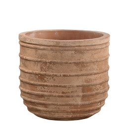 Pot en terre cuite Anterra côtelé Ø 35 x 30 cm