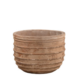 Pot en terre cuite Anterra côtelé Ø 35 x 25 cm