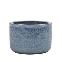 Pot en terre cuite Glazed bleu Ø 30