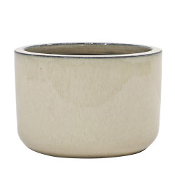 Pot en terre cuite Glazed crème Ø 30