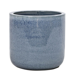 Pot en terre cuite Glazed bleu Ø 30 x 28 cm