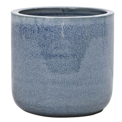 Pot en terre cuite Glazed bleu Ø 37